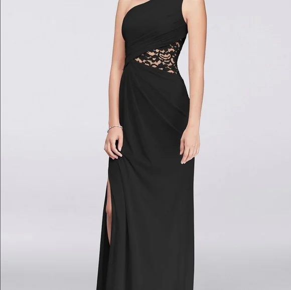 david's bridal black lace dress Wedding Dress Black